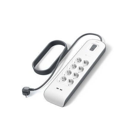 Belkin BSV804VF2M-V2 protezione da sovraccarico Grigio, Bianco 8 presa(e) AC