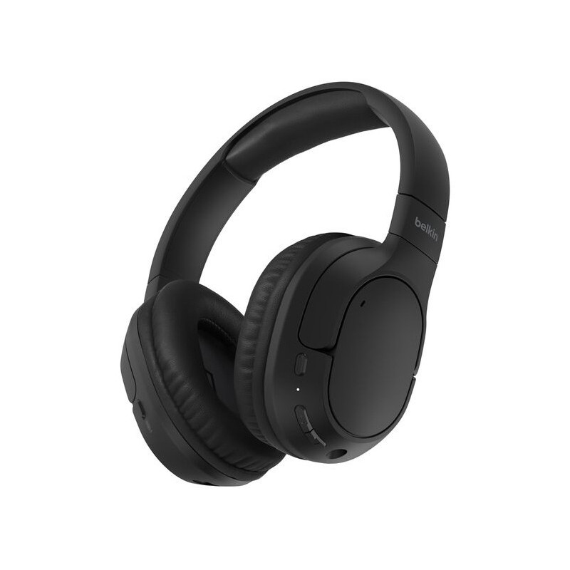 Belkin AUD009HQBK cuffia e auricolare Cuffie Wireless A Padiglione Musica e Chiamate USB tipo-C Bluetooth Nero Belkin AUD009HQBK cuffia e auricolare Cuffie Wireless A Padiglione Musica e Chiamate USB tipo-C Bluetooth Nero