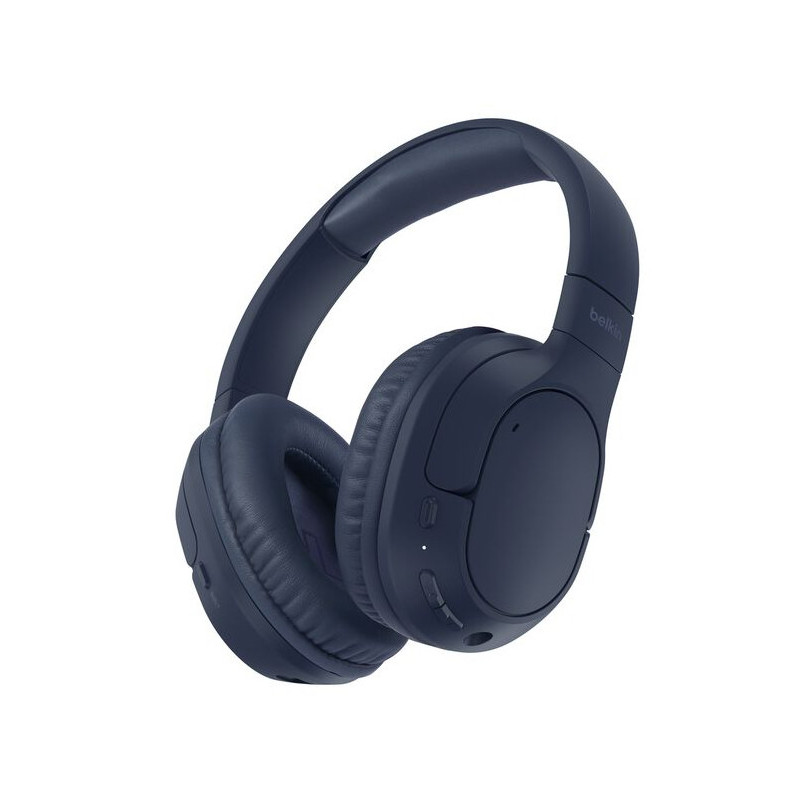 Belkin AUD009HQBL cuffia e auricolare Cuffie Wireless A Padiglione Musica e Chiamate USB tipo-C Bluetooth Blu Belkin AUD009HQBL cuffia e auricolare Cuffie Wireless A Padiglione Musica e Chiamate USB tipo-C Bluetooth Blu