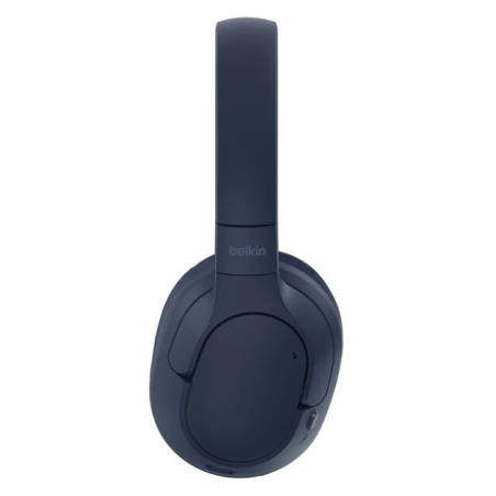 Belkin AUD009HQBL cuffia e auricolare Cuffie Wireless A Padiglione Musica e Chiamate USB tipo-C Bluetooth Blu