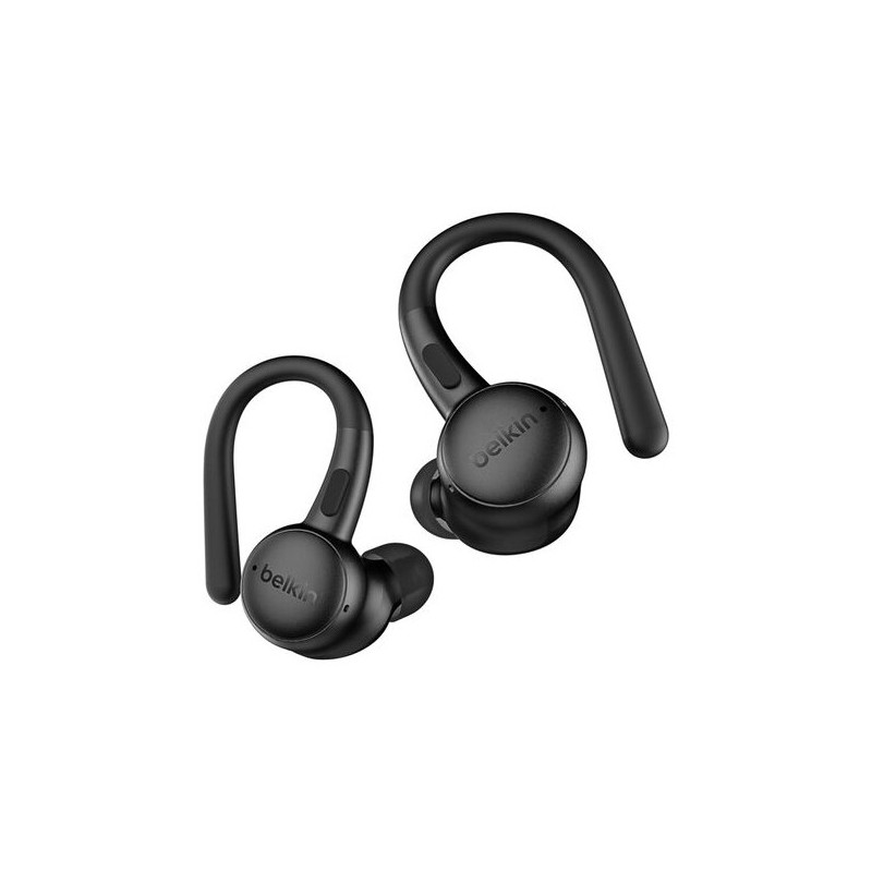 Belkin SoundForm ActiveFit Auricolare Con cavo e senza cavo A clip Musica e Chiamate USB tipo-C Bluetooth Nero Belkin SoundForm ActiveFit Auricolare Con cavo e senza cavo A clip Musica e Chiamate USB tipo-C Bluetooth Nero