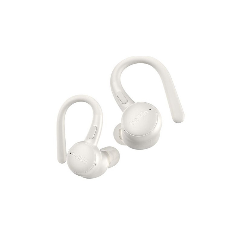 Belkin SoundForm ActiveFit Auricolare Con cavo e senza cavo A clip Musica e Chiamate USB tipo-C Bluetooth Bianco Belkin SoundForm ActiveFit Auricolare Con cavo e senza cavo A clip Musica e Chiamate USB tipo-C Bluetooth Bianco