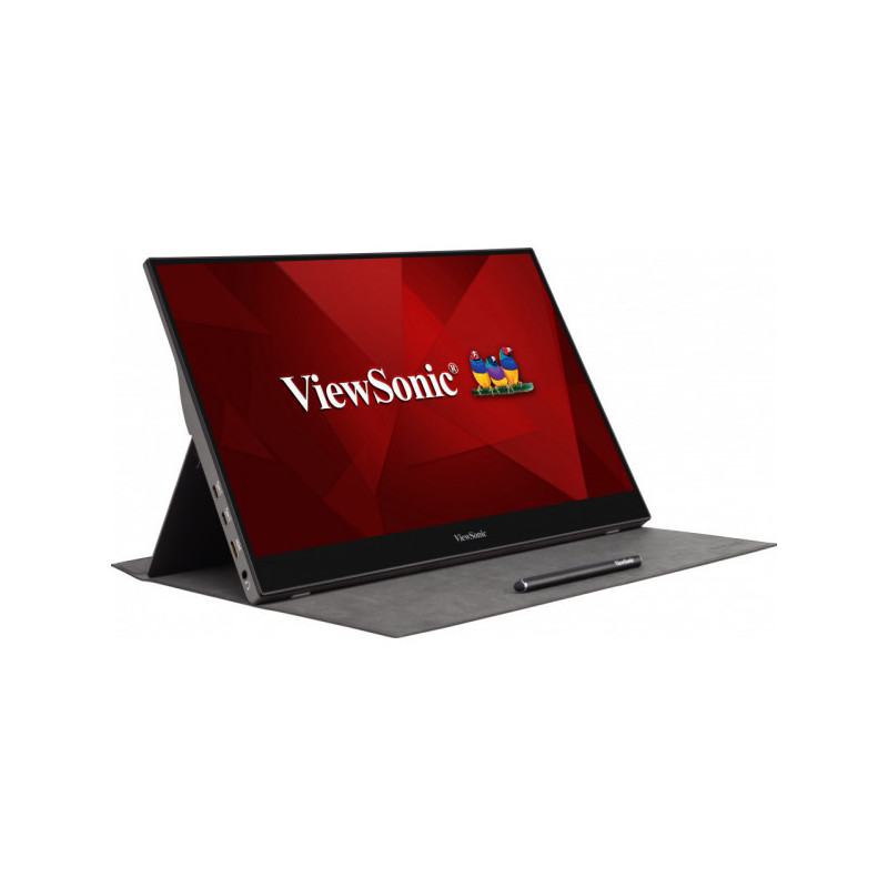 Viewsonic TD1655 Monitor PC 39,6 cm (15.6") 1920 x 1080 Pixel Full HD LED Touch screen Multi utente Nero, Argento