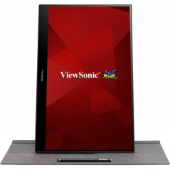 Viewsonic TD1655 Monitor PC 39,6 cm (15.6") 1920 x 1080 Pixel Full HD LED Touch screen Multi utente Nero, Argento