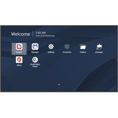 Viewsonic CDE5514-2C visualizzatore di messaggi Pannello piatto per segnaletica digitale 139,7 cm (55") LCD Wi-Fi 500 cd m² 4K