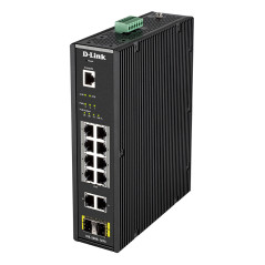 D-Link DIS-200G-12PS switch di rete Gestito L2 Gigabit Ethernet (10/100/1000) Supporto Power over Ethernet (PoE) Nero