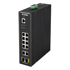 D-Link DIS-200G-12S switch di rete Gestito L2 Gigabit Ethernet (10 100 1000) Nero