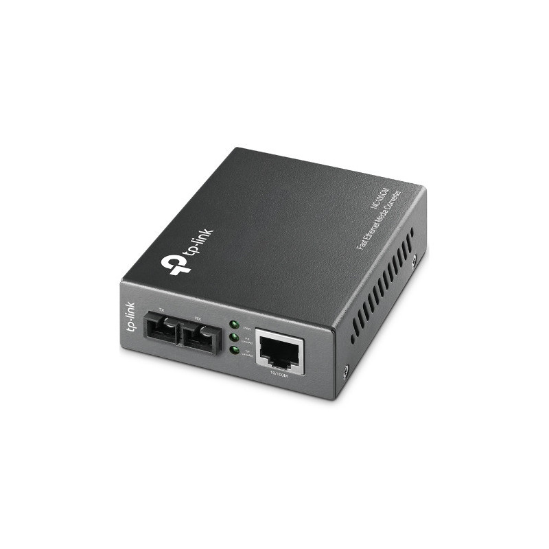 TP-Link Omada MC100CM convertitore multimediale di rete 100 Mbit/s 1310 nm Modalità multipla Nero TP-Link Omada MC100CM convertitore multimediale di rete 100 Mbit/s 1310 nm Modalità multipla Nero