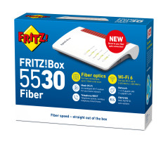 Box FRITZ! 5530 Fiber AON router wireless Gigabit Ethernet Dual-band (2.4 GHz 5 GHz) Bianco