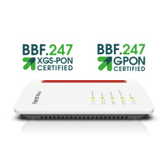 Box FRITZ! 5530 Fiber AON router wireless Gigabit Ethernet Dual-band (2.4 GHz 5 GHz) Bianco