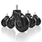 Sharkoon SW10 Nero Plastica Poliuretanica PU Rotelle Sharkoon SW10 Nero Plastica Poliuretanica PU Rotelle
