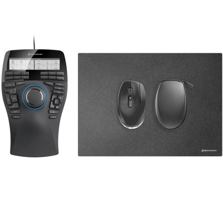 3Dconnexion SpaceMouse Enterprise Kit 2 mouse Ufficio Ambidestro RF Wireless + USB Type-A 6DoF