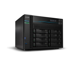 Asustor Lockerstor 10 AS6510T NAS Tower Intel Atom® C3538 8 GB DDR4 0 TB ADM Nero