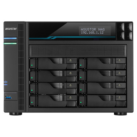 Asustor Lockerstor 10 AS6510T NAS Tower Intel Atom® C3538 8 GB DDR4 0 TB ADM Nero