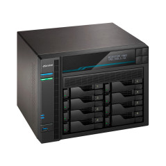 Asustor Lockerstor 10 AS6510T NAS Tower Intel Atom® C3538 8 GB DDR4 0 TB ADM Nero