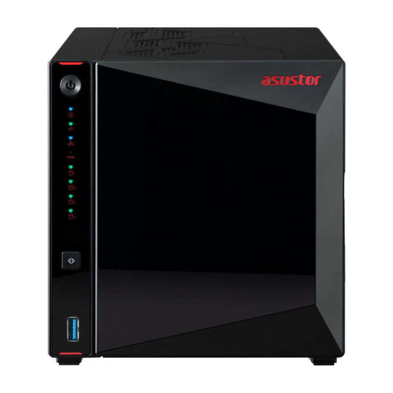 Asustor AS5404T server NAS e di archiviazione Intel® Celeron® N5105 4 GB DDR4 0 TB ADM Nero Asustor AS5404T server NAS e di archiviazione Intel® Celeron® N5105 4 GB DDR4 0 TB ADM Nero