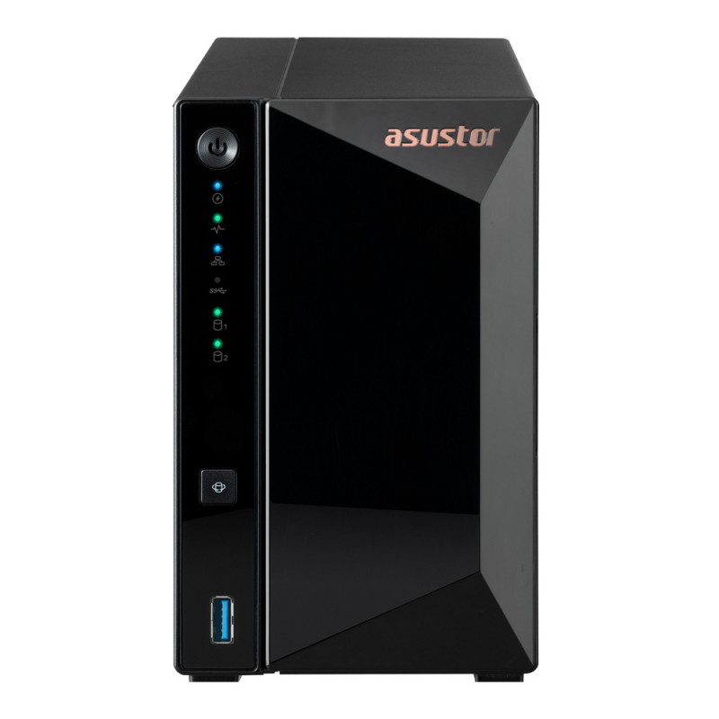 Asustor DRIVESTOR 2 Pro Gen2 AS3302T v2 NAS Realtek RTD1619B 2 GB DDR4 ADM Nero Asustor DRIVESTOR 2 Pro Gen2 AS3302T v2 NAS Realtek RTD1619B 2 GB DDR4 ADM Nero
