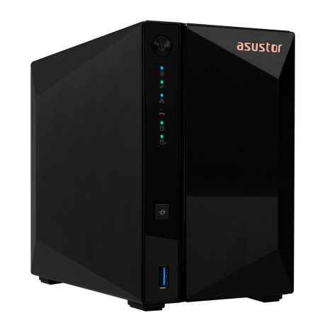 Asustor DRIVESTOR 2 Pro Gen2 AS3302T v2 NAS Realtek RTD1619B 2 GB DDR4 ADM Nero