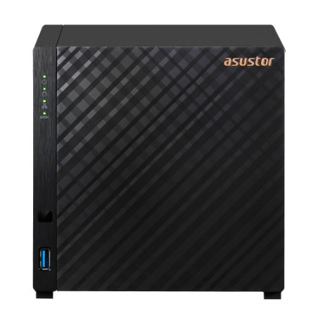 Asustor AS1204T NAS Tower Realtek RTD1619B 1 GB DDR4 0 TB ADM Nero