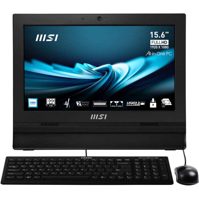 MSI Pro AP162T ADL-042XEU All-in-One PC Intel® N N100 39,6 cm (15.6") 1920 x 1080 Pixel Touch screen PC All-in-one 8 GB