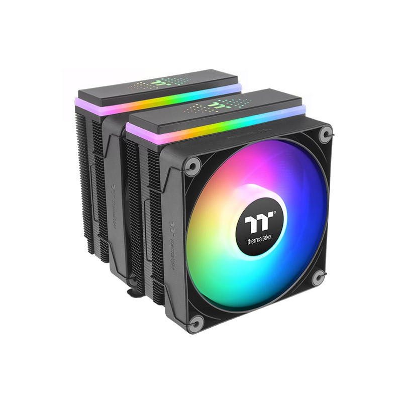 Thermaltake ASTRIA 600 Processore Raffreddatore d'aria 12 cm Nero 2 pz Thermaltake ASTRIA 600 Processore Raffreddatore d'aria 12 cm Nero 2 pz