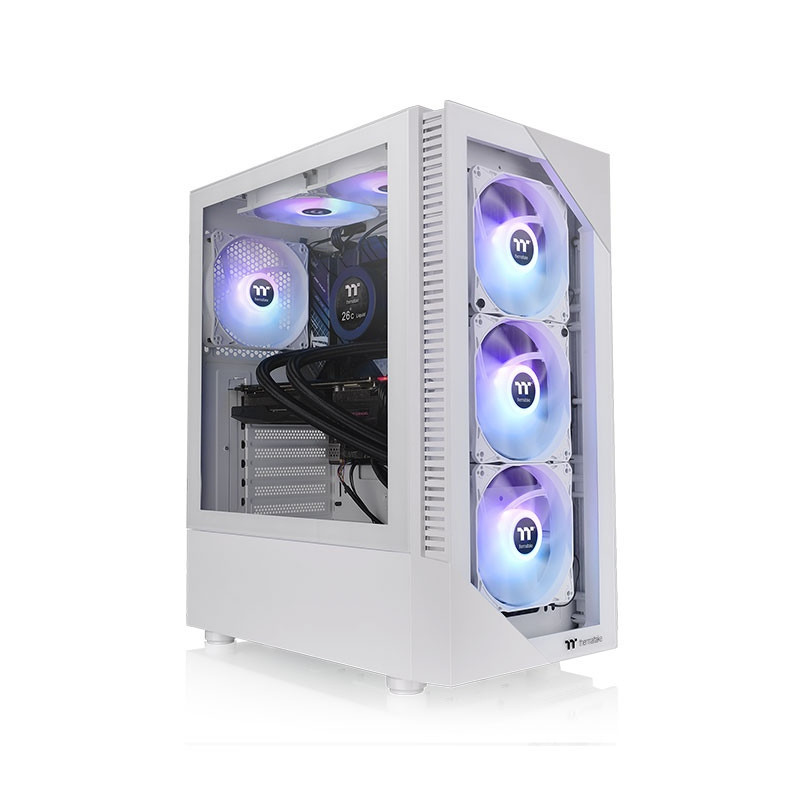 Thermaltake View 200 TG Snow ARGB Midi Tower Bianco Thermaltake View 200 TG Snow ARGB Midi Tower Bianco