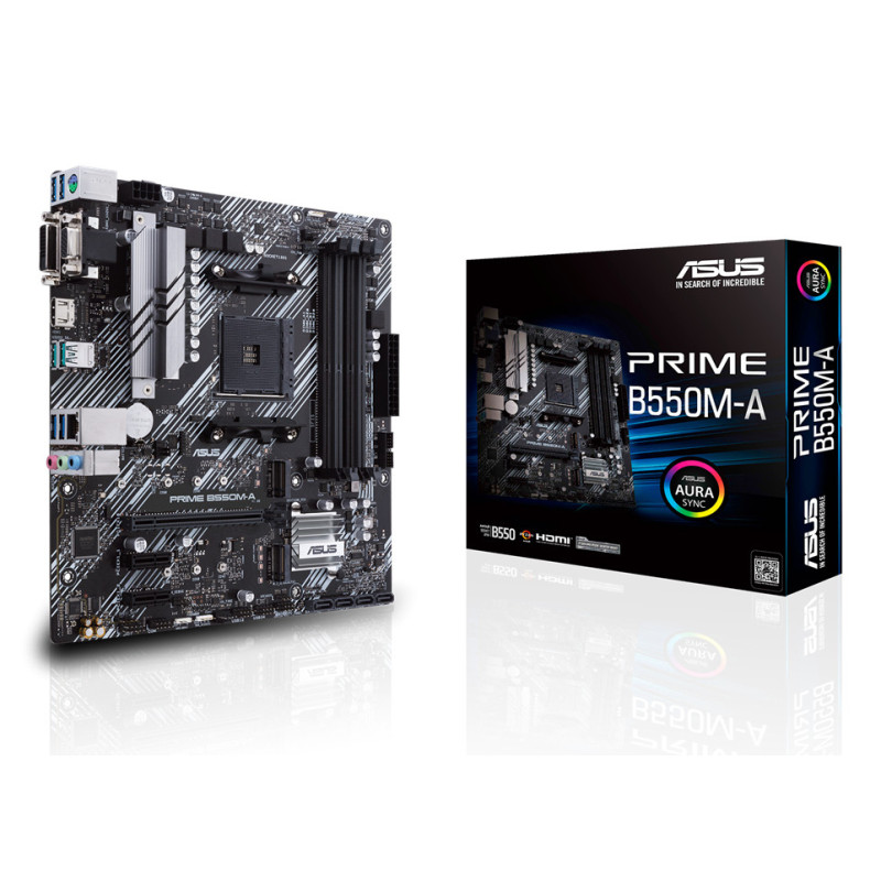 ASUS PRIME B550M-A AMD B550 Socket AM4 micro ATX ASUS PRIME B550M-A AMD B550 Socket AM4 micro ATX