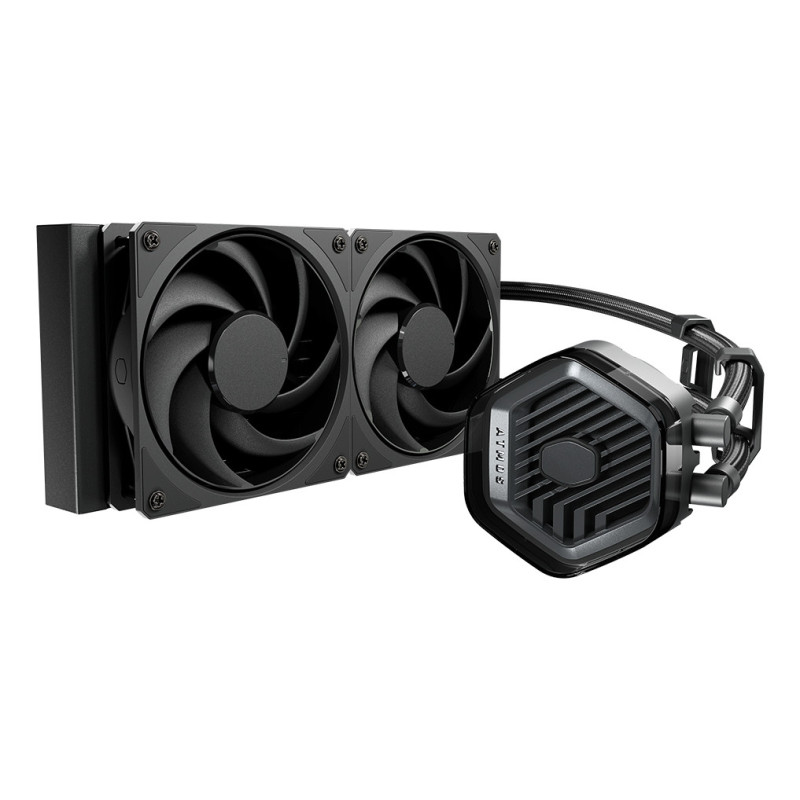 Cooler Master MasterLiquid ATMOS Stealth Series Processore Kit di raffreddamento a liquido 12 cm Nero Cooler Master MasterLiquid ATMOS Stealth Series Processore Kit di raffreddamento a liquido 12 cm Nero