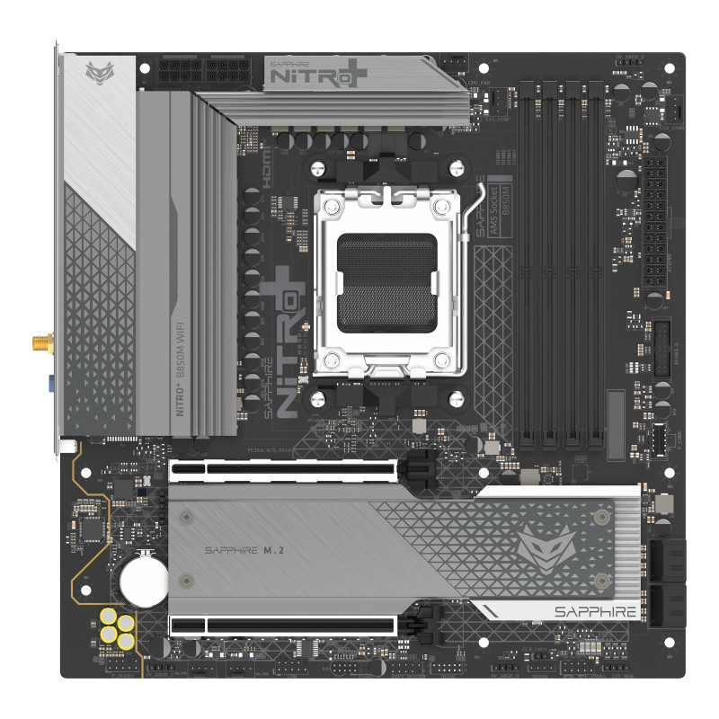 Sapphire NITRO+ B850M WIFI AMD B850 Socket AM5 micro ATX Sapphire NITRO+ B850M WIFI AMD B850 Socket AM5 micro ATX