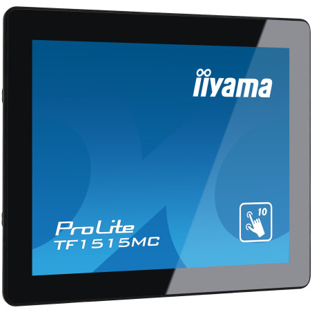 iiyama TF1515MC-B2 Monitor PC 38,1 cm (15") 1024 x 768 Pixel XGA LED Touch screen Nero