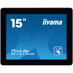 iiyama TF1515MC-B2 Monitor PC 38,1 cm (15") 1024 x 768 Pixel XGA LED Touch screen Nero