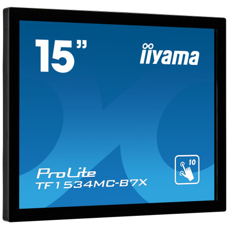 iiyama TF1534MC-B7X Monitor PC 38,1 cm (15") 1024 x 768 Pixel XGA LED Touch screen Multi utente Nero