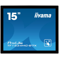 iiyama TF1534MC-B7X Monitor PC 38,1 cm (15") 1024 x 768 Pixel XGA LED Touch screen Multi utente Nero