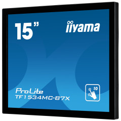 iiyama TF1534MC-B7X Monitor PC 38,1 cm (15") 1024 x 768 Pixel XGA LED Touch screen Multi utente Nero