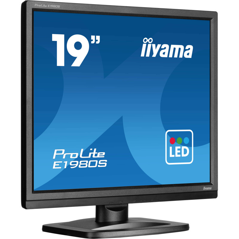 iiyama ProLite E1980S-B1 Monitor PC 48,3 cm (19") 1280 x 1024 Pixel VGA LED Nero