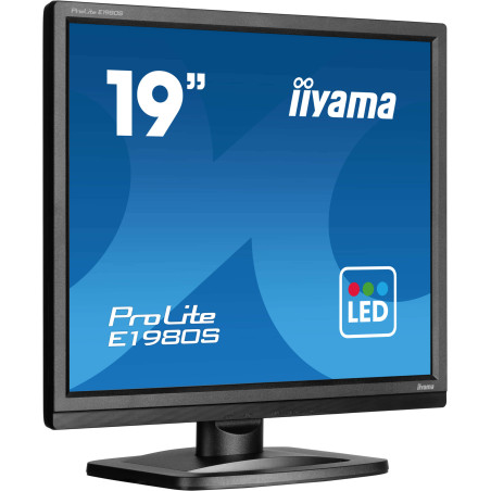 iiyama ProLite E1980S-B1 Monitor PC 48,3 cm (19") 1280 x 1024 Pixel VGA LED Nero