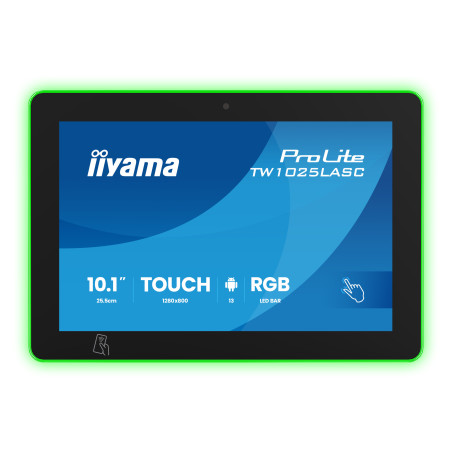 iiyama ProLite TW1025LASC-B3PNR Monitor PC 25,6 cm (10.1") 1280 x 800 Pixel WXGA LED Touch screen Multi utente Nero