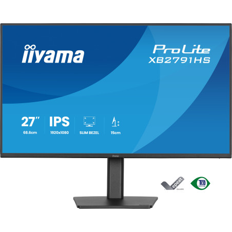 iiyama ProLite XB2791HS-B1 Monitor PC 68,6 cm (27") 1920 x 1080 Pixel Full HD LED Nero