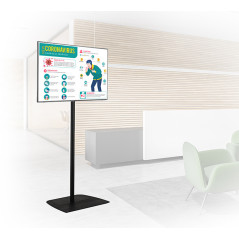 B-Tech BT8572 139,7 cm (55") Pavimento Nero