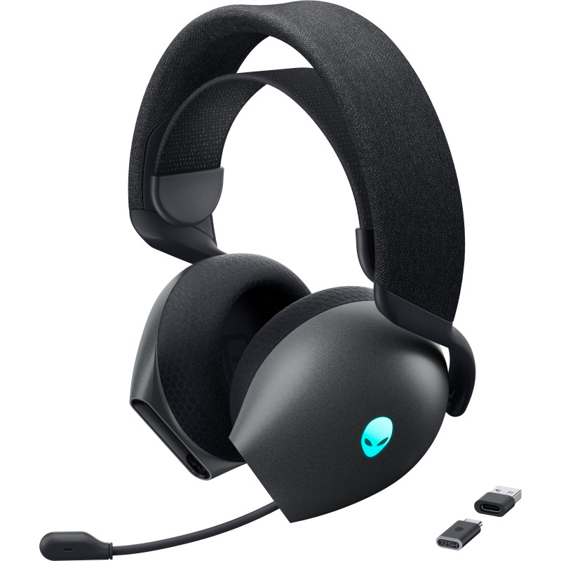 Alienware AW725H Auricolare Con cavo e senza cavo A Padiglione Gaming USB tipo-C Bluetooth Nero Alienware AW725H Auricolare Con cavo e senza cavo A Padiglione Gaming USB tipo-C Bluetooth Nero