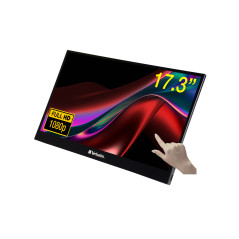 Verbatim 49593 Monitor PC 43,9 cm (17.3") 1920 x 1080 Pixel Full HD LCD Touch screen Nero