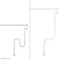 Neomounts ADS06-131WH Spina vertebrale - montaggio a morsetto - universale Neomounts ADS06-131WH Spina vertebrale - montaggio a morsetto - universale