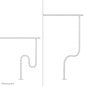 Neomounts ADS06-130WH Spina vertebrale - fissaggio a vite - universale Neomounts ADS06-130WH Spina vertebrale - fissaggio a vite - universale