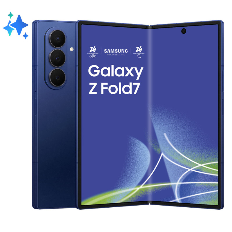 Samsung Galaxy Z Fold7 Smartphone AI, RAM 12GB, 512GB, Display 6,5"/8", Camera 200MP, Batteria a lunga durata, Blue Shadow