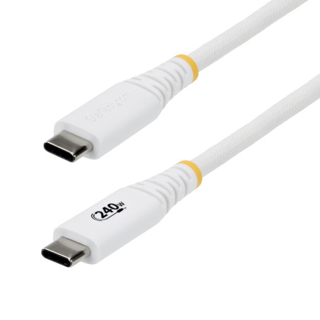 StarTech.com Cavo USB-C per ricarica 240W 5A PD EPR 2m, Ultra flessibile e resistente, USB 2.0, Cavo alimentazione laptop,
