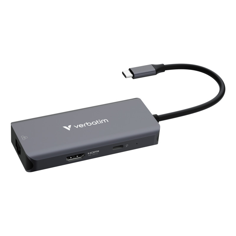 Verbatim 32157 hub di interfaccia USB 3.2 Gen 1 (3.1 Gen 1) Type-C 5000 Mbit/s Grigio