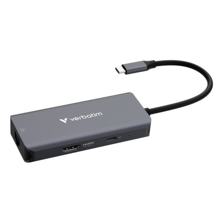 Verbatim 32157 hub di interfaccia USB 3.2 Gen 1 (3.1 Gen 1) Type-C 5000 Mbit s Grigio