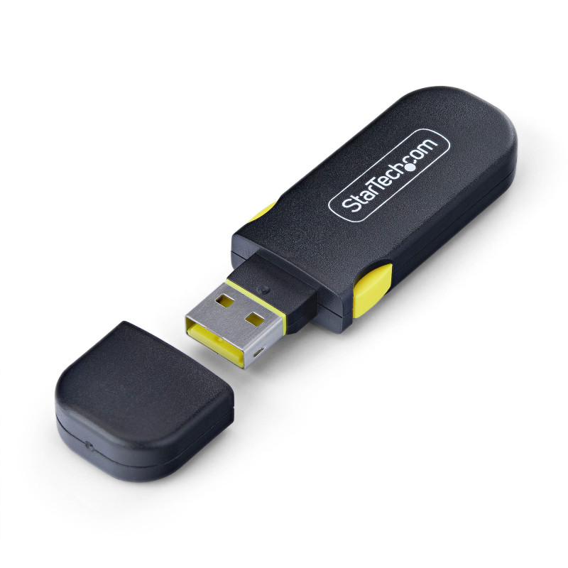 StarTech.com Blocco Porta USB-A con Chiave, 4 Inserti USB-A di ricambio, Tappi Antipolvere Riutilizzabili con Chiusura a Scatto