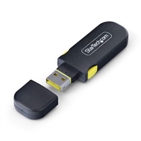 StarTech.com Blocco Porta USB-A con Chiave, 4 Inserti USB-A di ricambio, Tappi Antipolvere Riutilizzabili con Chiusura a Scatto