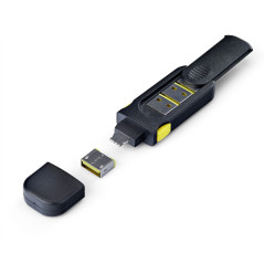 StarTech.com Blocco Porta USB-A con Chiave, 4 Inserti USB-A di ricambio, Tappi Antipolvere Riutilizzabili con Chiusura a Scatto